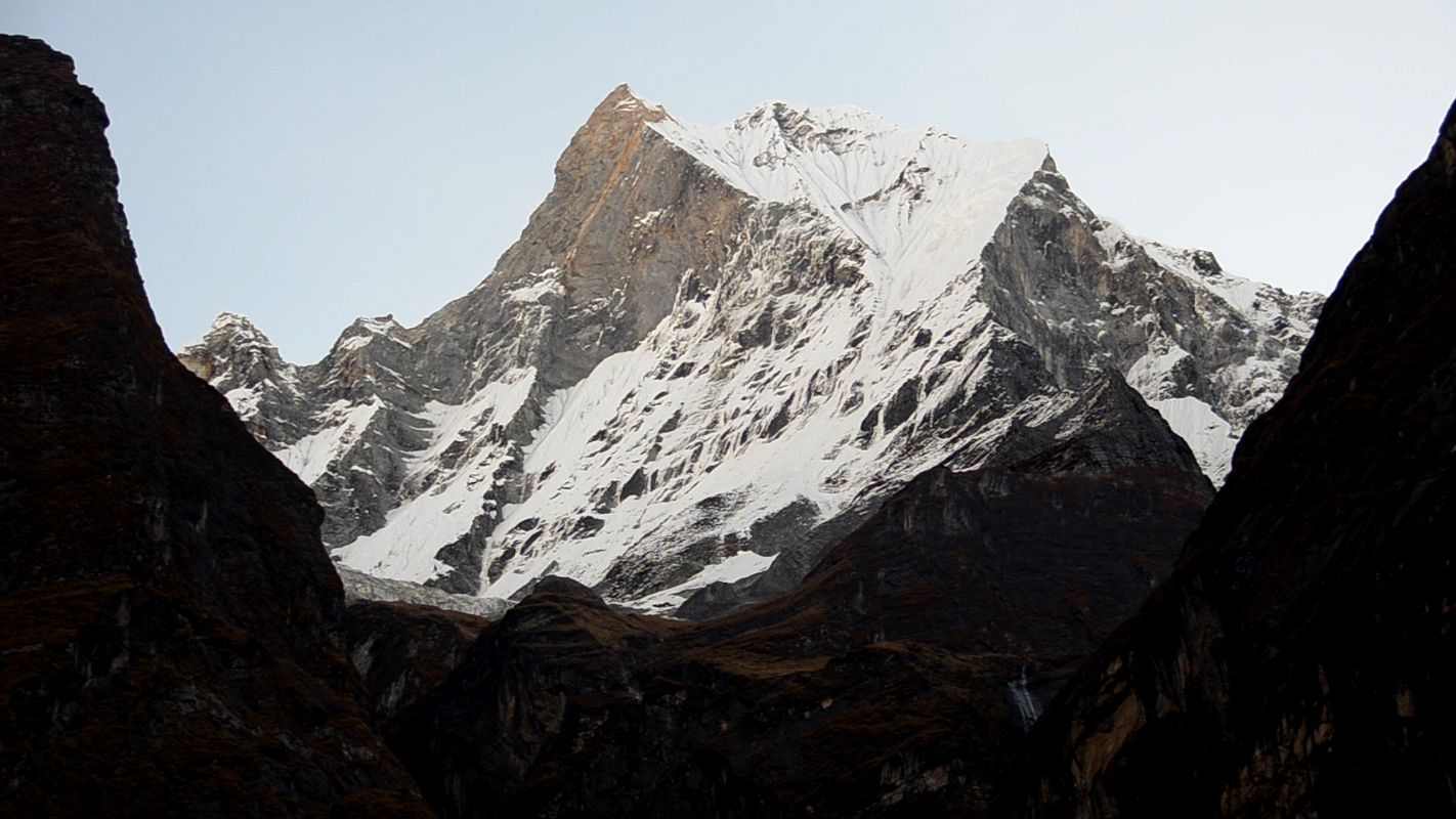 16 Machapuchare After Sunrise From Near Annapurna Base Camp In The Annapurna Sanctuary 